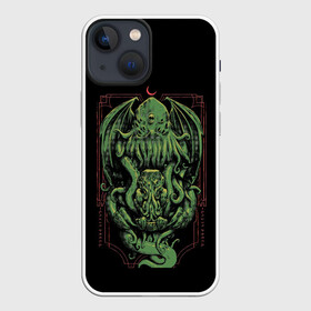 Чехол для iPhone 13 mini с принтом The Great Old One в городе Новоалтайск,  |  | ancient | azathoth | call | cthulhu | dagon | good | great | howard | hydra | lovecraft | luck | nyarlathotep | of | phillips | the | unknown | yog sothoth | азатот | великий | гидра | говард | дагон | древний | зов | йог сотот | ктулху | лавкрафт | невед