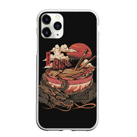 Чехол для iPhone 11 Pro Max матовый с принтом Ramen Protector в городе Новоалтайск, Силикон |  | Тематика изображения на принте: chinese | clouds | dawn | defender | dragon | fire breathing | japan | monster | protector | ramen | reptile | sticks | sunset | дракон | закат | защитник | китайский | монстр | облака | огнедышащий | палочки | рамен | рамэн | рассвет | япония