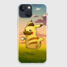 Чехол для iPhone 13 mini с принтом Детектив Пикачу в городе Новоалтайск,  |  | anime | picachu | pikachu | аниме | милый | пика | пикачу | покебол | покемон