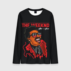 Мужской лонгслив 3D с принтом The Weeknd - After Hours в городе Новоалтайск, 100% полиэстер | длинные рукава, круглый вырез горловины, полуприлегающий силуэт | blinding lights | music | pop | star boy | the weekend | the weeknd | музыка | уикенд