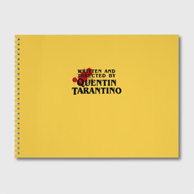 Альбом для рисования с принтом Quentin Tarantino в городе Новоалтайск, 100% бумага
 | матовая бумага, плотность 200 мг. | Тематика изображения на принте: directed by quentin tarantino | mem qwentin | quentin tarantino | written and directed by quentin tarantino | бешенные псы | криминальное чтиво | любимый режиссер | мем | мем квентин тарантино | режиссер | режиссер квентин тарантино