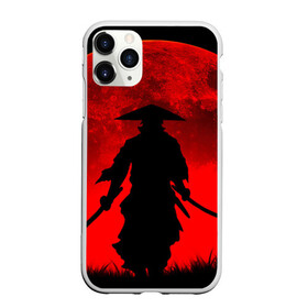 Чехол для iPhone 11 Pro матовый с принтом САМУРАЙ кровавой луны в городе Новоалтайск, Силикон |  | воин | катана | кроваваялуна | культура | самурай | япония | японскаякультура