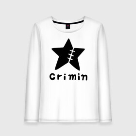 Женский лонгслив хлопок с принтом Crimin бренд One Piece в городе Новоалтайск, 100% хлопок |  | anime | crimin | criminal | manga | one piece | аниме | большой куш | бренд модной линии одежды | ван пис | вон пис | дизайнер паппагом | звезда | король пиратов | лого | логотип | манга | на острове рыболюдей | пират