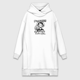 Платье-худи хлопок с принтом Улыбка Луффи с веером One Piece в городе Новоалтайск,  |  | anime | manga | monkey d. luffy | one piece | аниме | большой куш | ван пис | вон пис | капитан | король пиратов | луси | луфи | луффи | луффи но уми | луффи таро | манга | манки д. луффи | мугивара | пират | пятый император