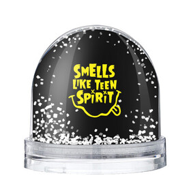 Игрушка Снежный шар с принтом Smells like teen spirit в городе Новоалтайск, Пластик | Изображение внутри шара печатается на глянцевой фотобумаге с двух сторон | alternative | kurt cobain | metall | music | nirvana | rock | альтернатива | курт кобейн | курт кобэйн | металл | музыка | нирвана | нирванна | рок