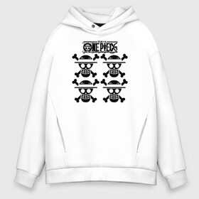 Мужское худи Oversize хлопок с принтом Пираты Соломенной Шляпы в городе Новоалтайск, френч-терри — 70% хлопок, 30% полиэстер. Мягкий теплый начес внутри —100% хлопок | боковые карманы, эластичные манжеты и нижняя кромка, капюшон на магнитной кнопке | anime | manga | one piece | аниме | большой куш | ван пис | весёлый роджер | вон пис | король пиратов | логотип | манга | монки д. луффи | мугивары | перекрещённый костями | пират | пиратский флаг