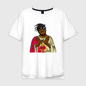 Мужская футболка хлопок Oversize с принтом Ol Dirty Bastard в городе Новоалтайск, 100% хлопок | свободный крой, круглый ворот, “спинка” длиннее передней части | black | gza | hip hop | method man | music | new york | odb | old school | rap | rza | wu tang | wu tang clan | аудио | винил | ву тэнг | граффити | диджей | кассета | микрофон | музыка | нью йорк | пластинка | рэп | рэпер | хип хоп