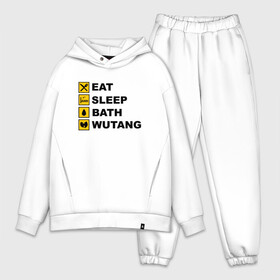 Мужской костюм хлопок OVERSIZE с принтом Eat, Sleep, Bath, Wu Tang в городе Новоалтайск,  |  | black | gza | hip hop | method man | music | new york | odb | old school | rap | rza | wu tang | wu tang clan | аудио | винил | ву тэнг | граффити | диджей | кассета | микрофон | музыка | нью йорк | пластинка | рэп | рэпер | хип хоп