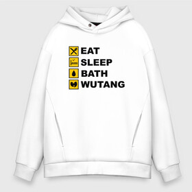 Мужское худи Oversize хлопок с принтом Eat, Sleep, Bath, Wu-Tang в городе Новоалтайск, френч-терри — 70% хлопок, 30% полиэстер. Мягкий теплый начес внутри —100% хлопок | боковые карманы, эластичные манжеты и нижняя кромка, капюшон на магнитной кнопке | black | gza | hip hop | method man | music | new york | odb | old school | rap | rza | wu tang | wu tang clan | аудио | винил | ву тэнг | граффити | диджей | кассета | микрофон | музыка | нью йорк | пластинка | рэп | рэпер | хип хоп