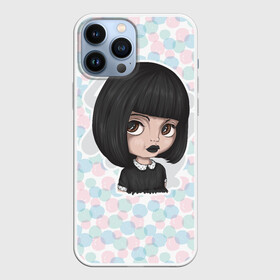 Чехол для iPhone 13 Pro Max с принтом Милая девочка в городе Новоалтайск,  |  | брюнетка | девочка | милашка | милота | скромница | скромность
