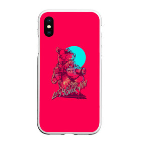 Чехол для iPhone XS Max матовый с принтом Рихтер (Hotline Miami) в городе Новоалтайск, Силикон | Область печати: задняя сторона чехла, без боковых панелей | 80е | hotline miami | richter | крыса | ретро | рихтер