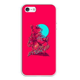 Чехол для iPhone 5/5S матовый с принтом Рихтер (Hotline Miami) в городе Новоалтайск, Силикон | Область печати: задняя сторона чехла, без боковых панелей | Тематика изображения на принте: 80е | hotline miami | richter | крыса | ретро | рихтер