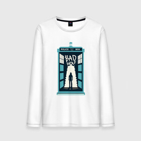 Мужской лонгслив хлопок с принтом Tardis - Bad Wolf в городе Новоалтайск, 100% хлопок |  | doctor who | future | space | tardis | time | будка | будущее | время | галактика | доктор кто | космос | машина времени | наука | приключения | пространство | профессор | прошлое | сериал | тардис | телепорт | ученый | фа