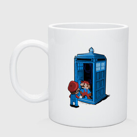 Кружка керамическая с принтом Tardis Mario в городе Новоалтайск, керамика | объем — 330 мл, диаметр — 80 мм. Принт наносится на бока кружки, можно сделать два разных изображения | doctor who | future | space | tardis | time | будка | будущее | время | галактика | доктор кто | космос | марио | машина времени | наука | приключения | пространство | профессор | прошлое | сериал | тардис | телепорт | уче
