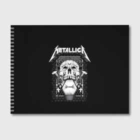 Альбом для рисования с принтом Death magnetic в городе Новоалтайск, 100% бумага
 | матовая бумага, плотность 200 мг. | Тематика изображения на принте: alternative | metalica | metall | metallica | music | rock | альтернатива | джеймс хэтфилд | металика | металл | металлика | музыка | рок