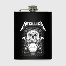 Фляга с принтом Death magnetic в городе Новоалтайск, металлический корпус | емкость 0,22 л, размер 125 х 94 мм. Виниловая наклейка запечатывается полностью | Тематика изображения на принте: alternative | metalica | metall | metallica | music | rock | альтернатива | джеймс хэтфилд | металика | металл | металлика | музыка | рок