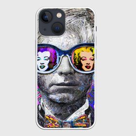 Чехол для iPhone 13 mini с принтом Andy Warhol (Энди Уорхол) в городе Новоалтайск,  |  | andy warhol | warhol | бабочка | берюзовая | бирюзовая мэрилин | галстук бабочка | картина | мерелин | мерлин | мэрелин | мэрилин | очки | портрет | уорхол | энди уорхол | эндрю уорхол