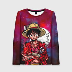 Женский лонгслив 3D с принтом Луффи One Piece. Большой куш в городе Новоалтайск, 100% полиэстер | длинные рукава, круглый вырез горловины, полуприлегающий силуэт | anime | manga | monkey d. luffy | one piece | аниме | большой куш | ван пис | вон пис | капитан | король пиратов | луси | луфи | луффи | луффи но уми | луффи таро | манга | манки д. луффи | мугивара | пират | пятый император