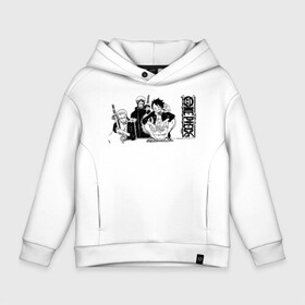 Детское худи Oversize хлопок с принтом Луффи, Зоро и Трафальгар Ло One Piece в городе Новоалтайск, френч-терри — 70% хлопок, 30% полиэстер. Мягкий теплый начес внутри —100% хлопок | боковые карманы, эластичные манжеты и нижняя кромка, капюшон на магнитной кнопке | anime | manga | monkey d. luffy | one piece | trafalgar d. water law | zoro roronoa | аниме | большой куш | ван пис | вон пис | король пиратов | луси | луффи | манга | манки д. луффи | пират | ророноа зоро | трафальгар д. ватер ло | уон пис | х