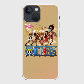 Чехол для iPhone 13 mini с принтом Пираты Соломенной Шляпы | One Piece в городе Новоалтайск,  |  | anime | manga | one piece | аниме | большой куш | брук | ван пис | вон пис | гоинг мерри | король пиратов | манга | монки д. луффи | мугивары | нами | новый мир | пират | пираты соломенной шляпы | ророноа зоро