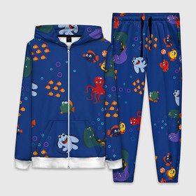 Женский костюм 3D с принтом подводный мир в городе Новоалтайск,  |  | blue | children | fish | marine | ocean | акула | вода | детская иллюстрация | желтый | золотая рыбка | игры | красный | лето | море | морской | мультяшный | мяч | океан | осьминог | подводный | принт для детей | пузыри