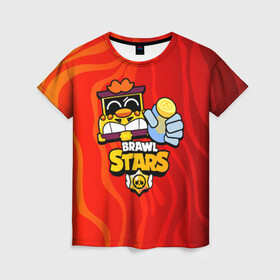 Женская футболка 3D с принтом Грифф Griff Brawl Stars в городе Новоалтайск, 100% полиэфир ( синтетическое хлопкоподобное полотно) | прямой крой, круглый вырез горловины, длина до линии бедер | brawl | brawl stars | brawlstars | brawl_stars | grif | griff | бравл | бравлстарс | грифф