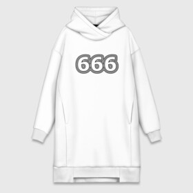 Платье-худи хлопок с принтом 666 в городе Новоалтайск,  |  | 666 | апокалипсис | дъявол | число | шесть