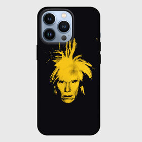 Чехол для iPhone 13 Pro с принтом Желтое лицо Энди Уорхол в городе Новоалтайск,  |  | Тематика изображения на принте: andy warhole | автопортрет | желтое | лицо | художник | черное | энди уорхол