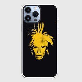 Чехол для iPhone 13 Pro Max с принтом Желтое лицо Энди Уорхол в городе Новоалтайск,  |  | andy warhole | автопортрет | желтое | лицо | художник | черное | энди уорхол