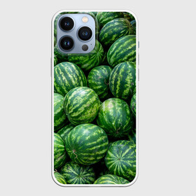 Чехол для iPhone 13 Pro Max с принтом Арбузы в городе Новоалтайск,  |  | арбуз | арбузы | зеленый | много | текстура | фрукт | ягода