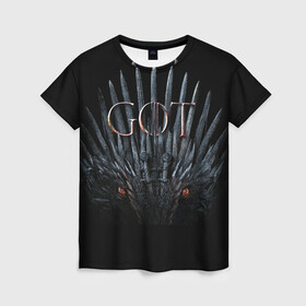Женская футболка 3D с принтом Game of Throne | 8s в городе Новоалтайск, 100% полиэфир ( синтетическое хлопкоподобное полотно) | прямой крой, круглый вырез горловины, длина до линии бедер | crow | fire and blood | game of thrones | lannister | stark | statwb | targaryen | винтерфел | ворон | игра престолов | король ночи | ланнистер | лютоволк | мать драконов | пламя и кровь | север | старки | таргариен | черные крылья