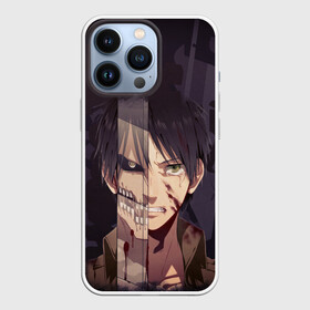 Чехол для iPhone 13 Pro Атака титанов: в городе Новоалтайск, | | anime | shingeki no kyojin | аниме | атака титанов | зомби | постапокалиптическая манга | сингэки но кёдзин | текстура | титан | эрен йегер