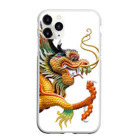 Чехол для iPhone 11 Pro матовый с принтом Желтый китайский дракон 3D в городе Новоалтайск, Силикон |  | азиатский дракон | дракон | дракон 3d | дракон 3д | желтый | желтый азиатский дракон | желтый дракон | желтый китайский дракон | желтый японский дракон | золотой | золотой дракон