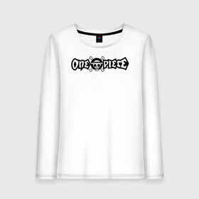 Женский лонгслив хлопок с принтом One Piece Большой куш логотип в городе Новоалтайск, 100% хлопок |  | anime | manga | monkey d. luffy | one piece | аниме | большой куш | ван пис | вон пис | гол д. роджер | кайдо | король пиратов | луфи | луффи | манга | манки д. луффи | нами | нико робин | пират | портгас д. эйс | ророноа зоро