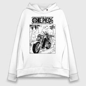 Женское худи Oversize хлопок с принтом Чоппер и Зоро на байке One Piece Большой куш в городе Новоалтайск, френч-терри — 70% хлопок, 30% полиэстер. Мягкий теплый начес внутри —100% хлопок | боковые карманы, эластичные манжеты и нижняя кромка, капюшон на магнитной кнопке | anime | manga | one piece | tony tony chopper | zoro roronoa | аниме | большой куш | ван пис | вон пис | врач | зородзюро | король пиратов | любитель сладкой ваты | манга | пират | пираты соломенной шляпы | ророноа зоро
