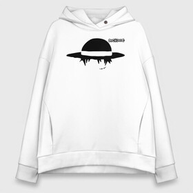 Женское худи Oversize хлопок с принтом Луффи пират Соломенной Шляпы | One Piece в городе Новоалтайск, френч-терри — 70% хлопок, 30% полиэстер. Мягкий теплый начес внутри —100% хлопок | боковые карманы, эластичные манжеты и нижняя кромка, капюшон на магнитной кнопке | anime | manga | monkey d. luffy | one piece | аниме | большой куш | ван пис | вон пис | капитан | король пиратов | луси | луфи | луффи | луффи но уми | луффи таро | манга | манки д. луффи | мугивара | пират | пятый император
