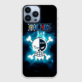 Чехол для iPhone 13 Pro Max с принтом Веселый Роджер Фрэнки | One Piece в городе Новоалтайск,  |  | Тематика изображения на принте: anime | frankie | manga | one piece | water 7 | аниме | большой куш | ван пис | великий флот | вон пис | железный человек | катти флам | киборг | корабельный плотник | король пиратов | манга | пират
