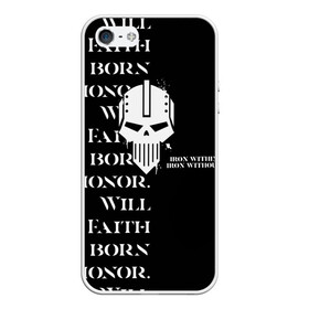Чехол для iPhone 5/5S матовый с принтом Боевой клич | Железные войны в городе Новоалтайск, Силикон | Область печати: задняя сторона чехла, без боковых панелей | Тематика изображения на принте: games workshop | iron | warhammer40000 | клич | лого
