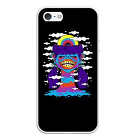 Чехол для iPhone 5/5S матовый с принтом Арт /  Pop Art в городе Новоалтайск, Силикон | Область печати: задняя сторона чехла, без боковых панелей | Тематика изображения на принте: art | pop art | арт | водопад | глаз | губы | девушка | облака | психоделика