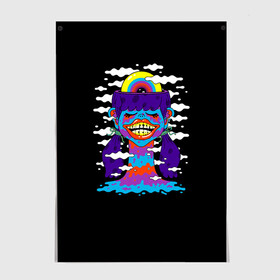 Постер с принтом Арт /  Pop Art в городе Новоалтайск, 100% бумага
 | бумага, плотность 150 мг. Матовая, но за счет высокого коэффициента гладкости имеет небольшой блеск и дает на свету блики, но в отличии от глянцевой бумаги не покрыта лаком | art | pop art | арт | водопад | глаз | губы | девушка | облака | психоделика