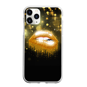 Чехол для iPhone 11 Pro матовый с принтом Губы в городе Новоалтайск, Силикон |  | блестки | блестящий | губки | губы | желтый | звезды | краски | отпечаток | поцелуй | розовый | сверкает