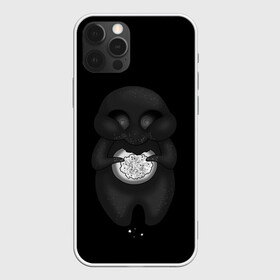 Чехол для iPhone 12 Pro Max с принтом Ом ном ном в городе Новоалтайск, Силикон |  | Тематика изображения на принте: black | cute | dark | gothic | gourmand | gray | monochrome | mork2028 | shadow | булочка | готический | еда | милый | монохромный | морк2028 | обжора | пухляш | тёмный | тень | тьма | чёрно белый