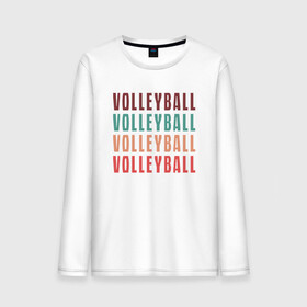 Мужской лонгслив хлопок с принтом Volleyball в городе Новоалтайск, 100% хлопок |  | ball | beach | game | sport | volley | volleyball | волейбол | волейболист | волейболистка | гол | игра | игрок | мяч | площадка | пляж | пляжный | победа | сетка | спорт | тренер | чемпион