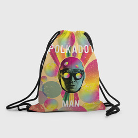 Рюкзак-мешок 3D с принтом Polkadot Man в городе Новоалтайск, 100% полиэстер | плотность ткани — 200 г/м2, размер — 35 х 45 см; лямки — толстые шнурки, застежка на шнуровке, без карманов и подкладки | polka dot man | polkadot man | suicide squad | the suicide squad | vdzabma | человек в горошек