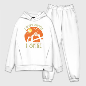 Мужской костюм хлопок OVERSIZE с принтом I Spike в городе Новоалтайск,  |  | ball | beach | game | sport | volley | volleyball | волейбол | волейболист | волейболистка | гол | игра | игрок | мяч | площадка | пляж | пляжный | победа | сетка | спорт | тренер | чемпион
