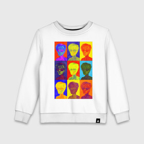Детский свитшот хлопок с принтом Andy Warhol / Энди Уорхол в городе Новоалтайск, 100% хлопок | круглый вырез горловины, эластичные манжеты, пояс и воротник | Тематика изображения на принте: andy warhol | contemporary art | diptych | pop atr | актуальное искусство | диптих | поп арт | современное искусство | энди уорхол