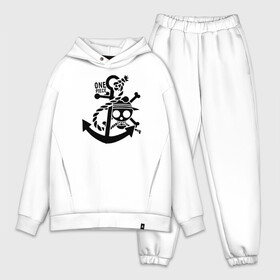 Мужской костюм хлопок OVERSIZE с принтом Пираты Соломенной Шляпы One Piece в городе Новоалтайск,  |  | anime | manga | one piece | аниме | большой куш | ван пис | весёлый роджер | вон пис | король пиратов | логотип | манга | монки д. луффи | мугивары | перекрещённый костями | пират | пиратский флаг