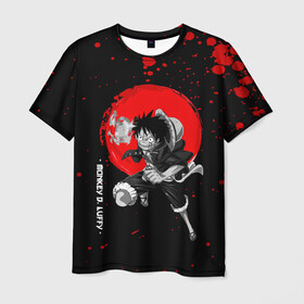 Мужская футболка 3D с принтом Monkey D. Luffy One Piece в городе Новоалтайск, 100% полиэфир | прямой крой, круглый вырез горловины, длина до линии бедер | anime | manga | monkey d. luffy | one piece | аниме | большой куш | ван пис | вон пис | капитан | король пиратов | луси | луфи | луффи | луффи но уми | луффи таро | манга | манки д. луффи | мугивара | пират | пятый император
