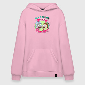 Худи SuperOversize хлопок с принтом Rick & Summer P***y Pounders! в городе Новоалтайск, 70% хлопок, 30% полиэстер, мягкий начес внутри | карман-кенгуру, эластичная резинка на манжетах и по нижней кромке, двухслойный капюшон
 | morty | morty smith | rick | rick and morty | rick sanchez | vdzabma | морти | морти смит | рик | рик и морти | рик санчез
