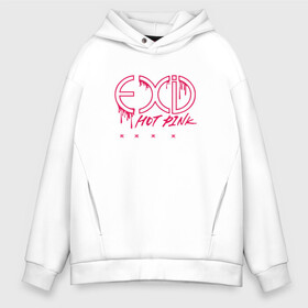 Мужское худи Oversize хлопок с принтом EXID Hot Pink  в городе Новоалтайск, френч-терри — 70% хлопок, 30% полиэстер. Мягкий теплый начес внутри —100% хлопок | боковые карманы, эластичные манжеты и нижняя кромка, капюшон на магнитной кнопке | Тематика изображения на принте: 3racha | bts | bts idol | exid hot pink | ikon | kpop | stay gold | кейпоп | корейская музыка | корея | кпоп | поп